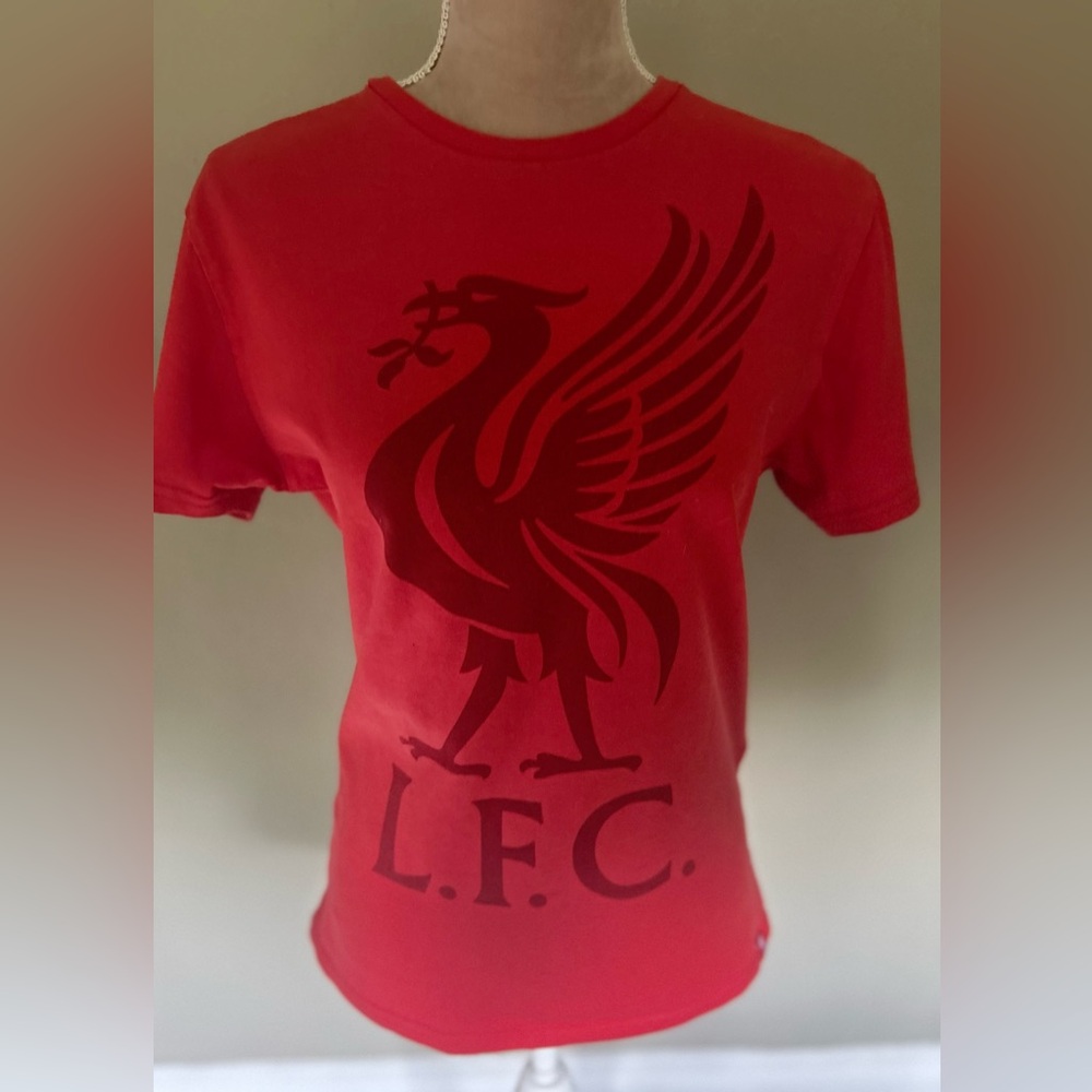 L.F.C. Liver Bird Red T-Shirt - Picture 2 of 4